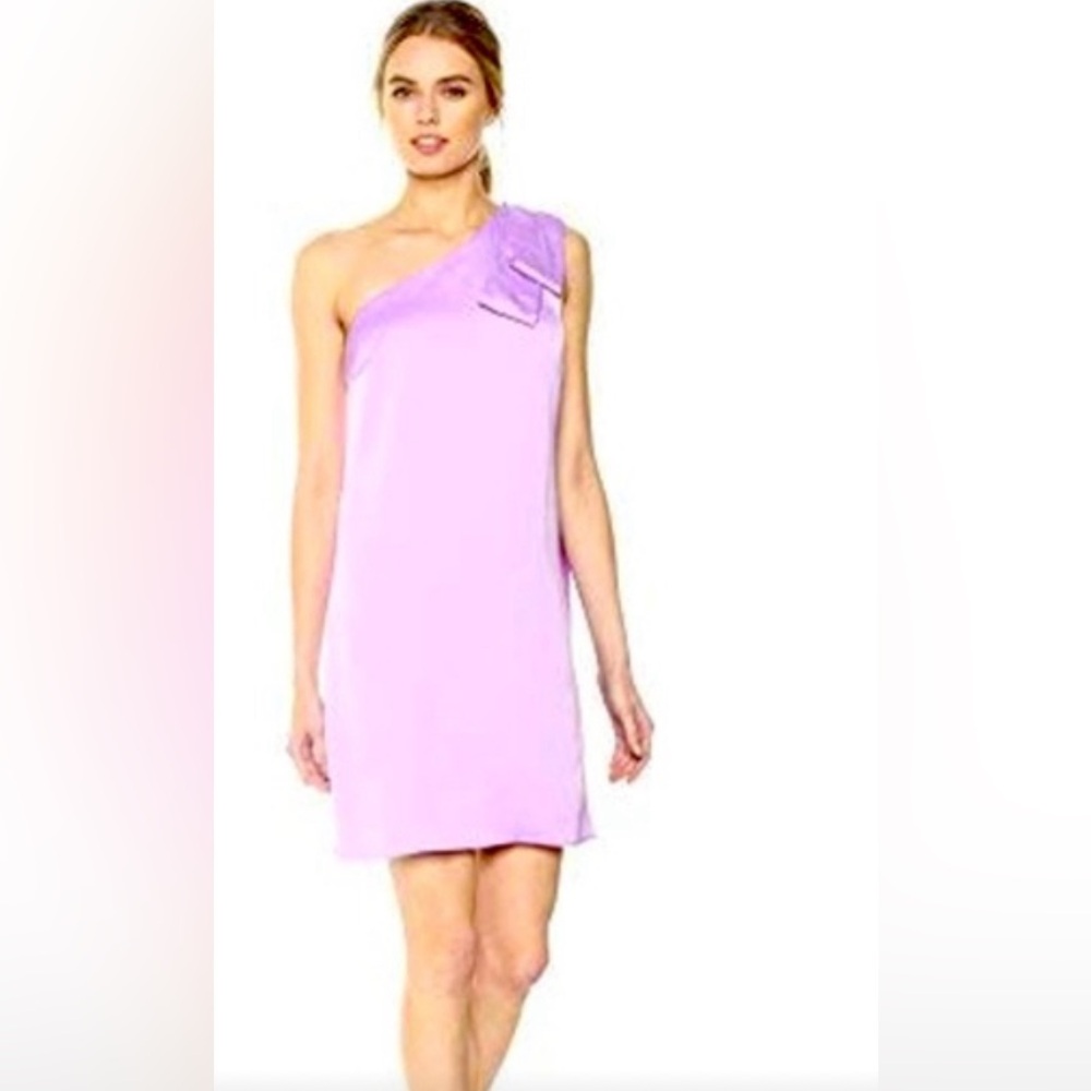 - Nicole Miller One Shoulder Oversized Bow Dress size 8 NWT